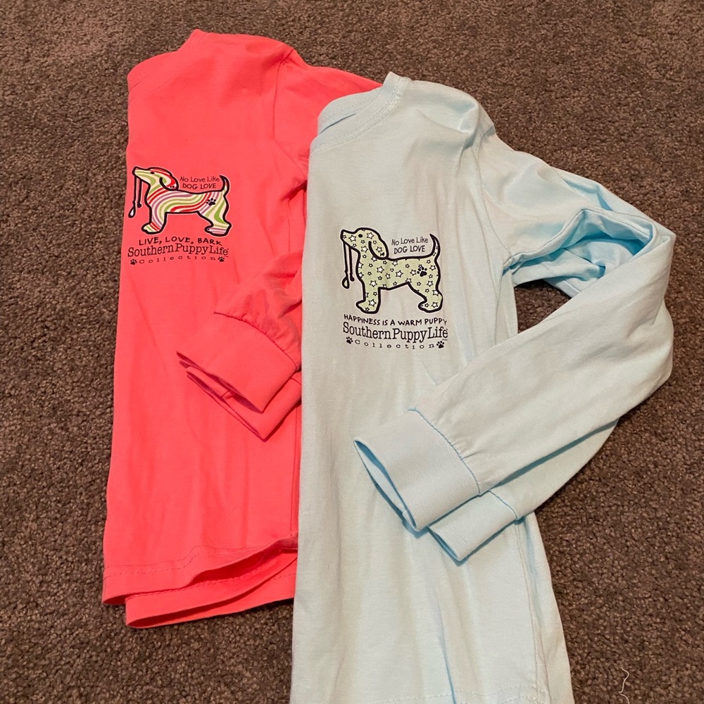 Southern puppy life long sleeve tees